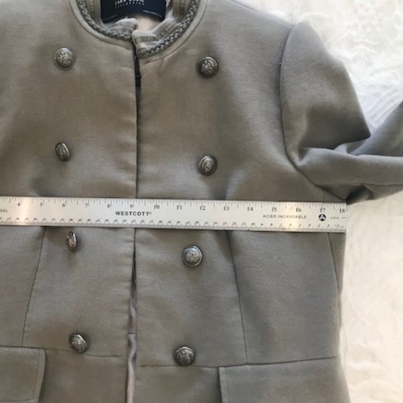 Grey-Taupe Military Zara Jacket - Picture 7 of 7